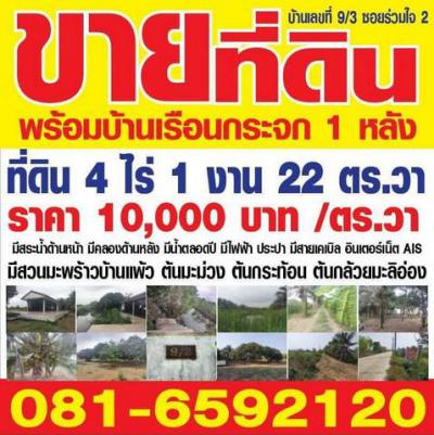 ที่ดิน 17220000 นนทบุรี ไทรน้อย ทวีวัฒนา