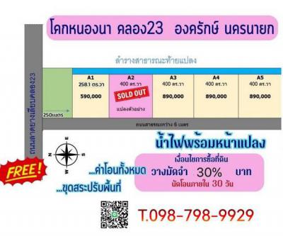 ที่ดิน 890000 นครนายก