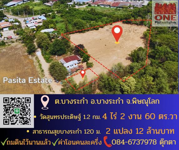 ที่ดิน 12000000 พิษณุโลก บางระกำ บางระกำ