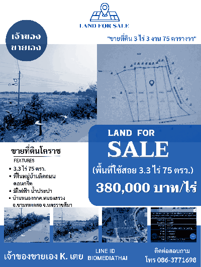 ที่ดิน 380000 เชียงใหม่ ดอยสะเก็ด สันปูเลย