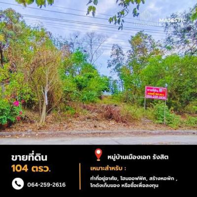 ที่ดิน 2652000 ปทุมธานี เมืองปทุมธานี หลักหก