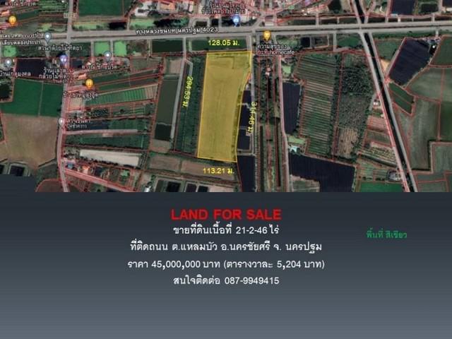 ที่ดิน 45000000 นครปฐม นครชัยศรี แหลมบัว ที่ดิน 45000000 นครปฐม นครชัยศรี แหลมบัว