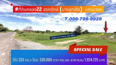 ที่ดิน 1924725 นครนายก องครักษ์ บางลูกเสือ