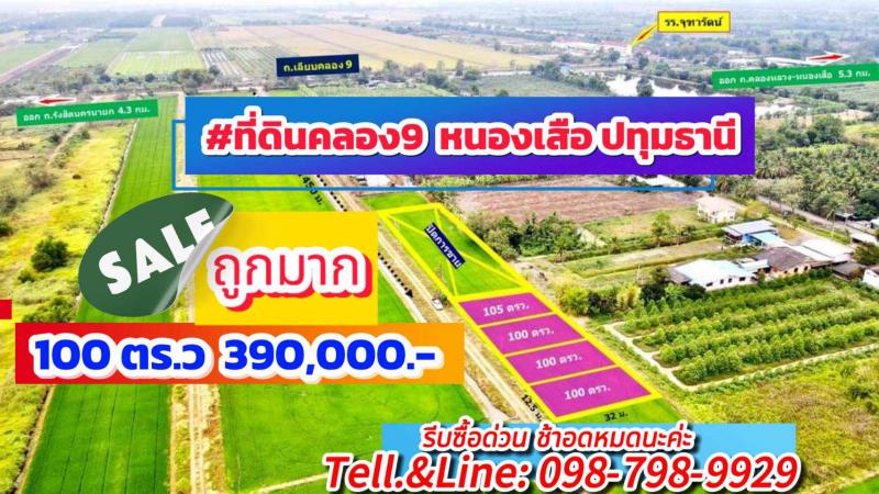 ที่ดิน 390000 ปทุมธานี หนองเสือ บึงชำอ้อ ที่ดิน 390000 ปทุมธานี หนองเสือ บึงชำอ้อ