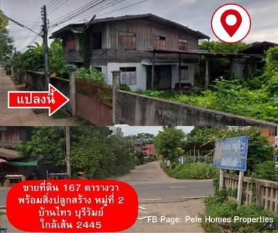 ที่ดิน 1250000 บุรีรัมย์ ประโคนชัย บ้านไทร