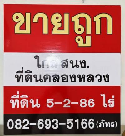 ที่ดิน 27500000 ปทุมธานี คลองหลวง คลองสอง