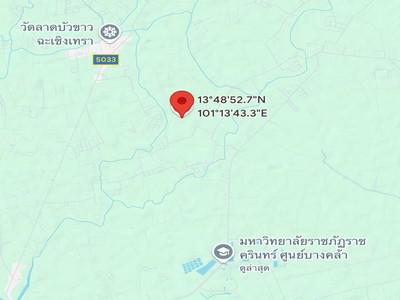ที่ดิน 24800000 ฉะเชิงเทรา บางคล้า หัวไทร