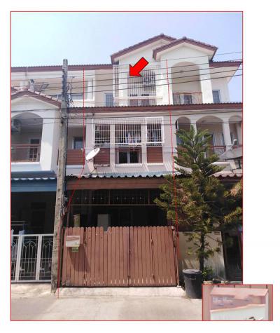 ทาวน์เฮาส์ 2750000 กรุงเทพมหานคร เขตประเวศ ดอกไม้
