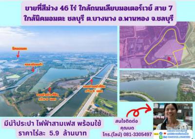 ที่ดิน 271400000 ชลบุรี พานทอง บางนาง