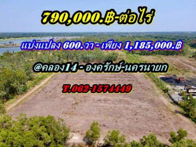 ที่ดิน 1185000 นครนายก องครักษ์ คลองใหญ่
