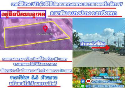 ที่ดิน 16527500 ฉะเชิงเทรา บางปะกง เขาดิน