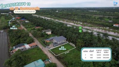 ที่ดิน 550000 ปทุมธานี หนองเสือ บึงบอน