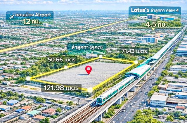 ที่ดิน 111998 ปทุมธานี ลำลูกกา คูคต