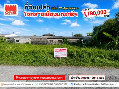 ที่ดิน 1790000 นครศรีธรรมราช เมืองนครศรีธรรมราช ปากนคร